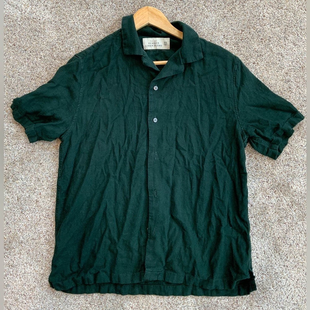 Camp Collar Summer Linen-Blend Shirt